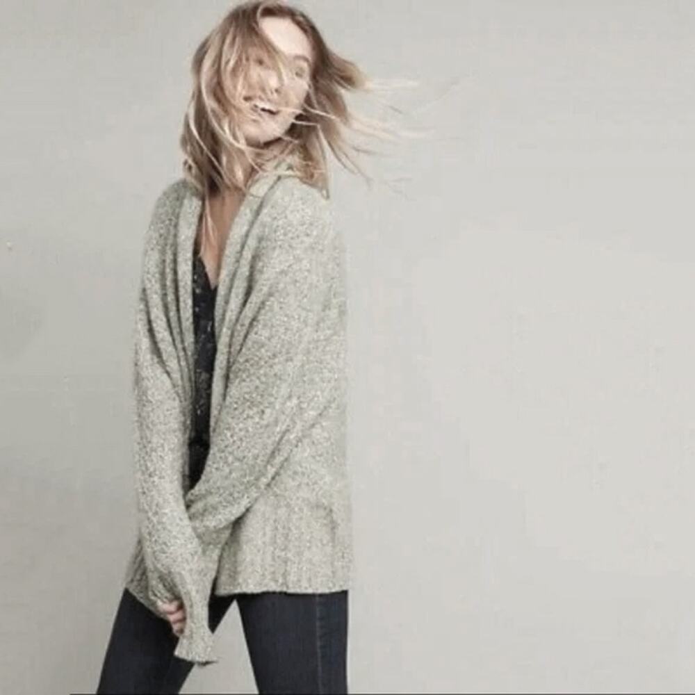 Anthropologie X Angel‎ Of The North Chauvet Open Knit Oversized Cardigan Sweater